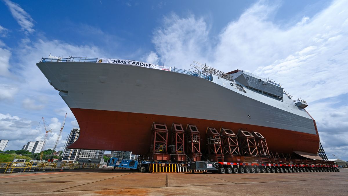 Image - HMS Cardiff roll-out-
